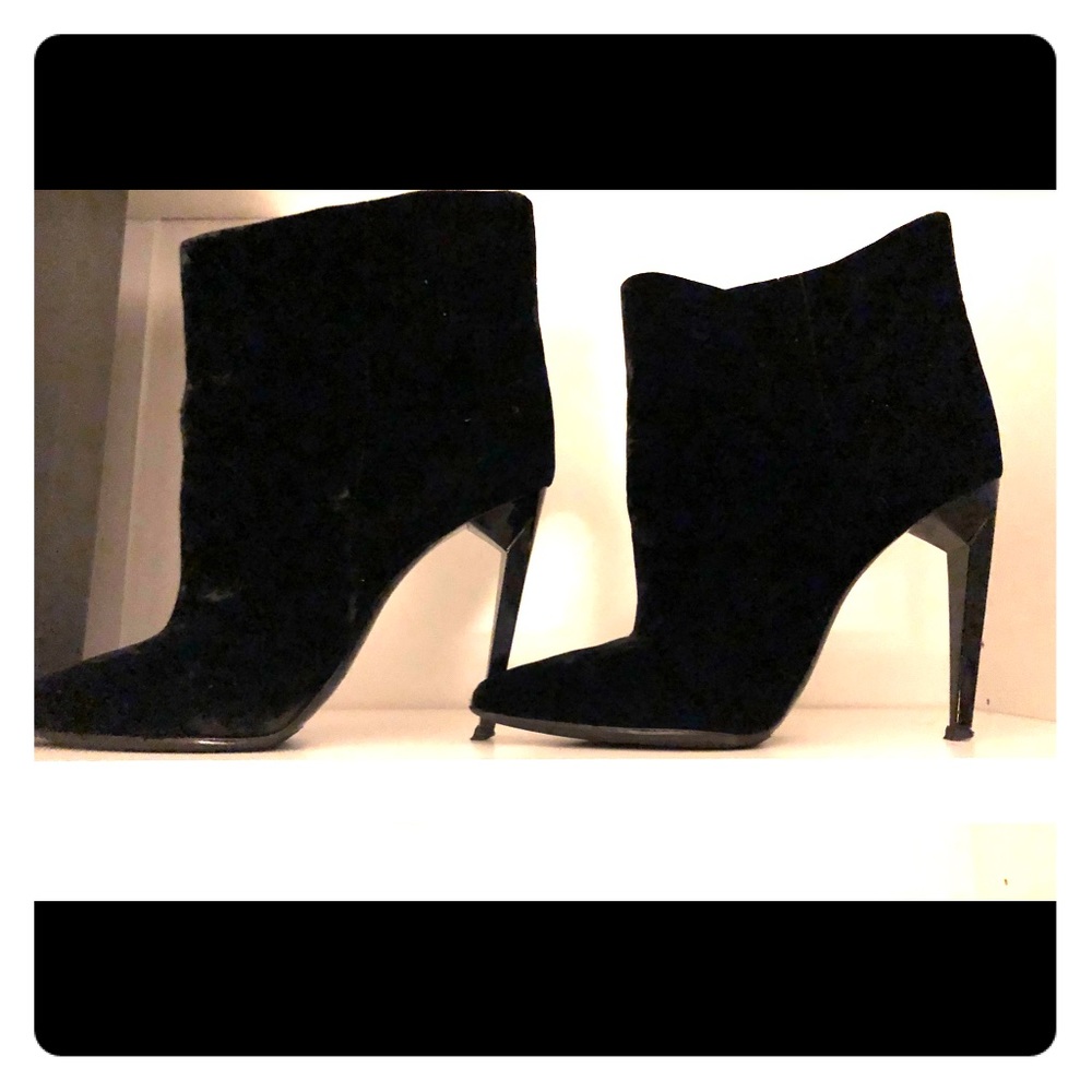 YSL suede booties